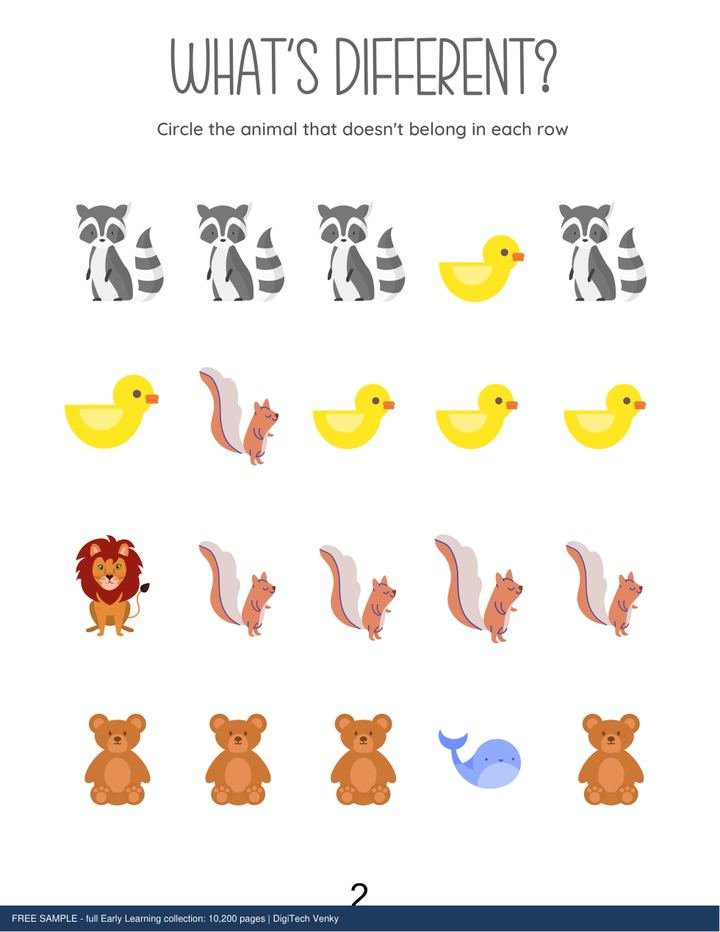 Early Learning sample page 1