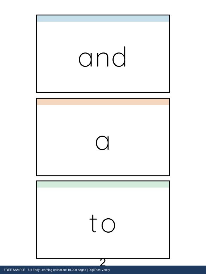 Early Learning sample page 2
