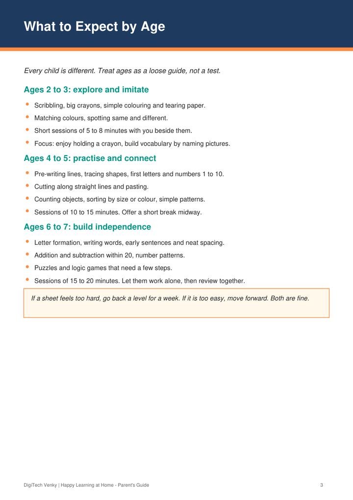 Bonus: Parents' Guide sample page 3